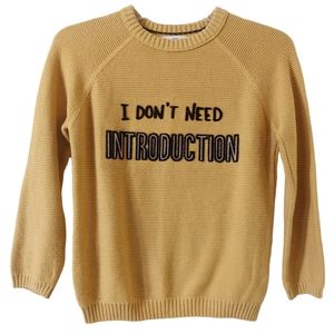 Zara Kids Collection The Knit Wear No Introduction Mustard Yellow Sweater Size 9